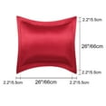 thumbnail image 5 of Unique Bargains 2-Pack Satin Silk Pillow Shams Wine Red European, 5 of 8