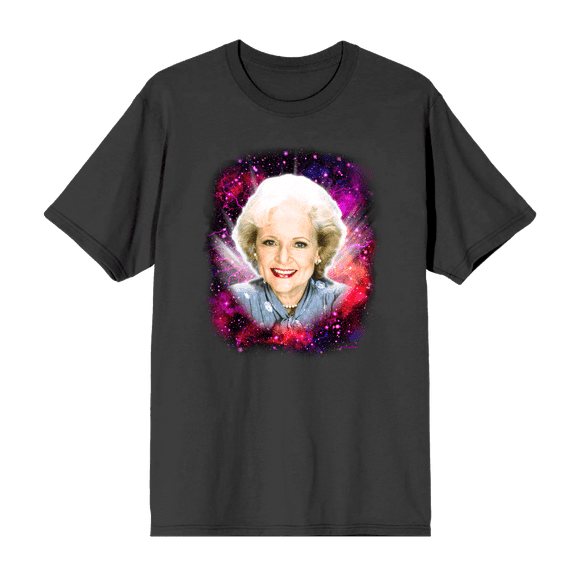 Golden Girls Rose Galaxy Headshot Crew Neck Short Sleeve Men's T-shirt-XL