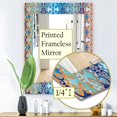 thumbnail image 3 of DESIGN ART Designart 'Underwater' Mid-Century Mirror - Printed Wall Mirror 27.6 in. wide x 39.4 in. high, 3 of 4