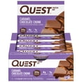 thumbnail image 3 of Quest Protein Bar, Caramel Chocolate Chunk, Keto Friendly, 20g Protein, Gluten Free, 12 Count, 3 of 11