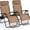 Beige, variant on HarmonyStrings  Folding Reclining Lounge Chair, Outdoor Zero Gravity Recliner W/Side Tray & Detachable Headrest Pillow, Heavy-Duty Steel Frame, Reclining Folding Chair-Beige Set of 1