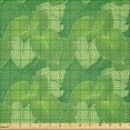 thumbnail image 2 of Ambesonne Green Fabric by the Yard Microfiber, Abstract Hosta Plantation, 1 Yard, Fern Lime and Pale Green, 2 of 2