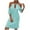 Light blue, variant on ICHUANYI Womens Lace Short Sleeve Halter Long Dresses Loose Dress Spring Summer Fashion 2024