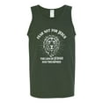 thumbnail image 2 of Wild Bobby Fear Not For Jesus The Lion Of Judah Has Triumphed Inspirational/Christian Men Graphic Tank Top, Forest Green, Small, 2 of 5