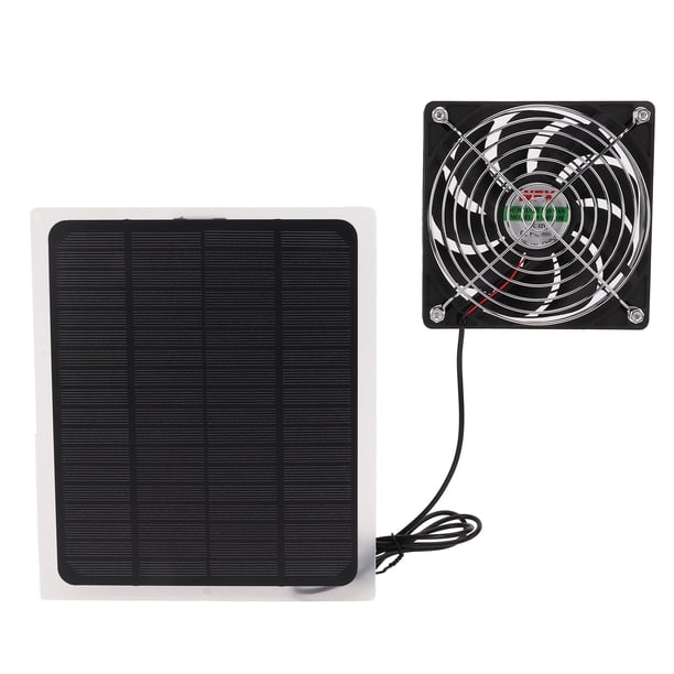 Kit de Ventilador de Panel Solar, Puerto USB de Ventilador Solar Con Energía Solar, Conveniente, Conveniente para El Invernadero Para Perros
