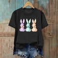 thumbnail image 4 of Haivin Women's Dressy Casual Short Sleeve Blouse T Shirt 2026 Summer Easter Printed Shirts Fashion Round Neck Loose Tops, 4 of 6