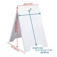 thumbnail image 3 of InstaHibit 19" x 32" Portable Foldable A-Frame Signboard Double Side Sandwich PVC Sign Board Stand Sidewalk, 3 of 6