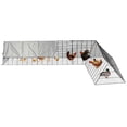 thumbnail image 1 of QinaQin Large Metal Chicken Coop with Run, Heavy-Duty Outdoor Portable Chicken Tractor with Waterproof Cover, Predator-Proof Poultry Enclosure for Hens, Ducks, and Rabbits, 1 of 8