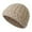 Beige, variant on Winter Knit Beanie with Foldable Brim Thickened Thermal Ear Protection Cap Warm Outdoor Skiing Hat for Men and Women