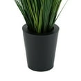 thumbnail image 3 of Faux PVC Grass in Round Zinc Planter Farmhouse, 3 of 5