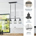 thumbnail image 3 of Prominence Home 2 Pack Lincoln Woods 4 Light Industrial Bathroom Vanity Light, Black, 3 of 10