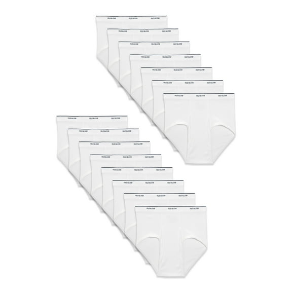 Fruit of the Loom Men's White Briefs, 15-Pack