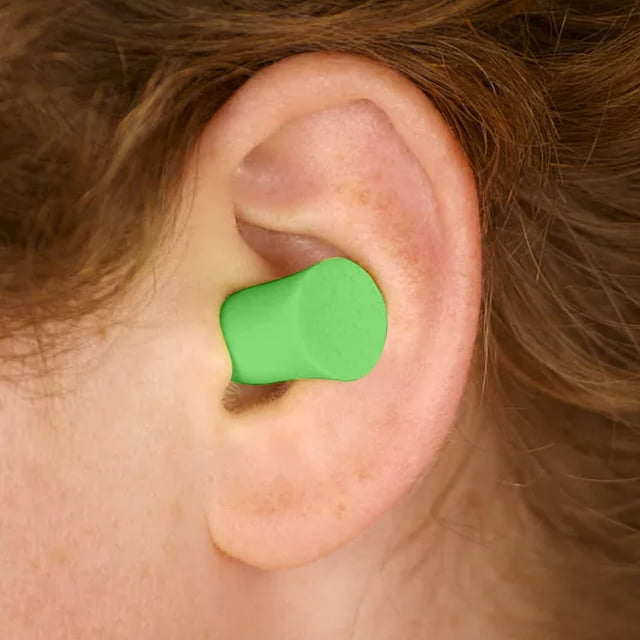 YWIYIUD 1 Pair Green Soft Sponge Earplugs Practical Noise Reduction Earplug with Portable Box for Noise Reduction and Sound Insulation Sleep Suitable for Factory Sleeping and Studying