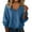 26#Blue, variant on Warm Sweaters for Women Long Sleeve V Neck Classic Soft Pullover Sweater Loose Casual Fall Winter 2025 Camel L