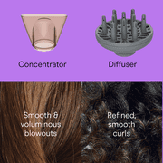 INFINITI PRO CONAIR Frizz-Free Compact Hair Dryer, Ionic Technology for Smooth, Shiny Hair