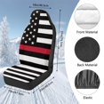 thumbnail image 7 of Uorisanigo Car Seat Covers Front Seats Only, 2 Pcs, Easy to Install Car Seats Cover Set and Accessories for Auto Trucks Van SUV - American Honoring Firefighter Flag, 7 of 7