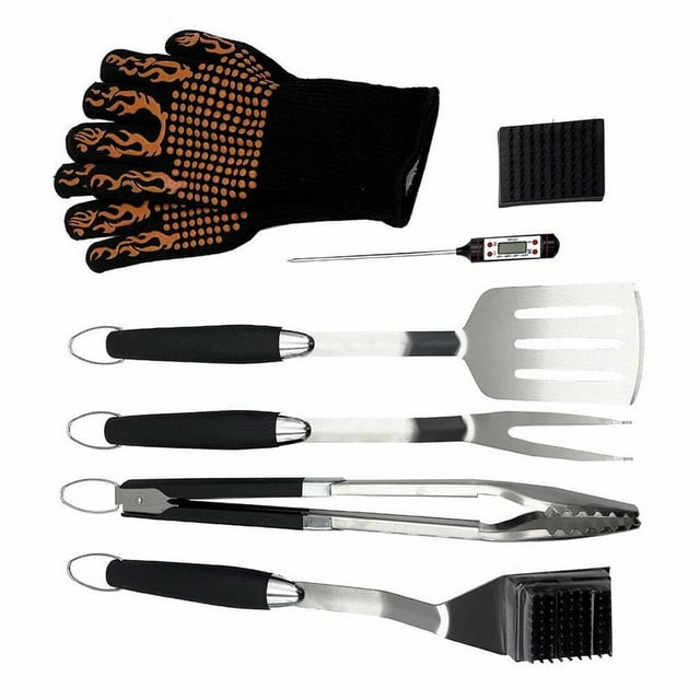 Set para Asar 7 pzas Member’s Choice HQ80802 Guantes y Termómetro
