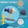 thumbnail image 3 of QBLEEV Cat Scratching Post Natural Sisal Flying Fish Cat Scratch Board Vertical Cat Scratch Post Toy Indoor Pet Toy for Cats and Kittens, 3 of 7