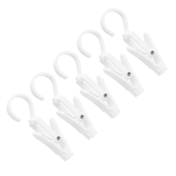 Plastic Swivel Hanging Hooks, Hat Hanging Clips Strong Load Bearing Capacity Adjustable Orientation Non Deform Easy Use Multi Functional PVC for