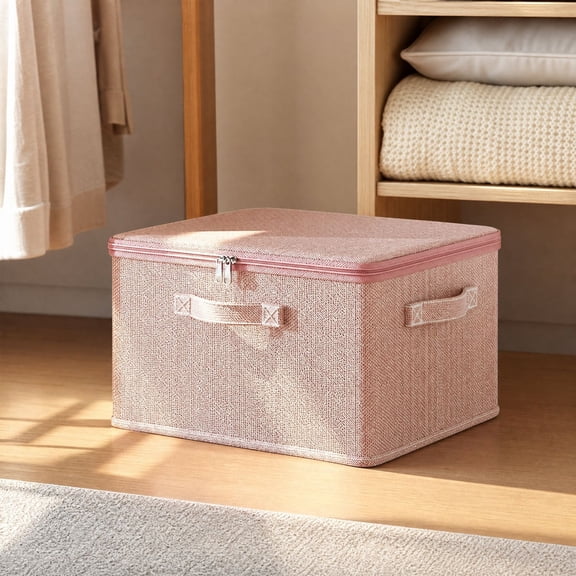 Foldable Fabric Clothes Storage Box, Large-Capacity Organizer for Wardrobe Closet Clothing Blankets Toys