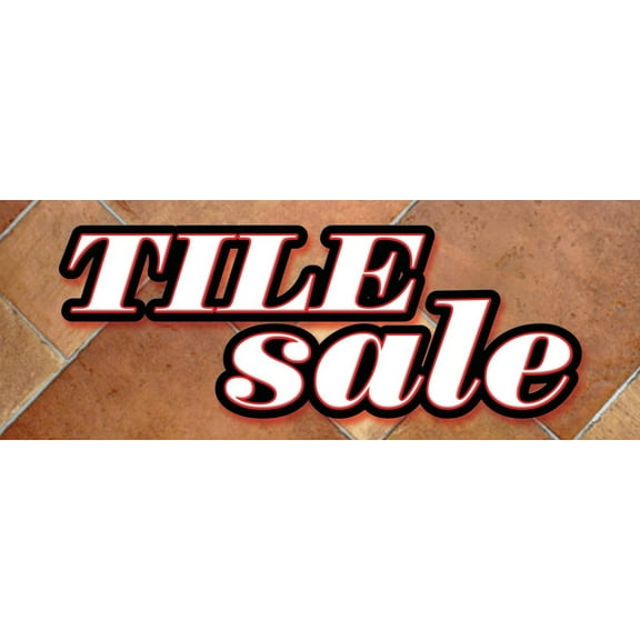24" TILE SALE DECAL sticker ceramic flooring floor