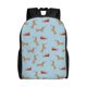 thumbnail image 1 of Disketp Dachshund Dog Mochila Unisex de Apertura Lateral Completa, Mochila para Laptop para Escuela, Trabajo y Viajes, 1 of 8
