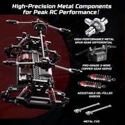 DEERC 9309E All Terrain Fast RC Cars for Adults 42KPH,4WD Electric Off-Road Remote Control Monster Truck,2.4Ghz High Speed Car,Waterproof Truck with 2 Batteries