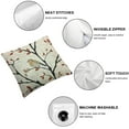 thumbnail image 6 of Adorable Bird Throw Pillow Cover Willow Branch Cute Robin Rustic Vintage Animal Watercolor Print Cozy Square Cushion Case for Men Women Boys Girls Room Home Decor, 6 of 7