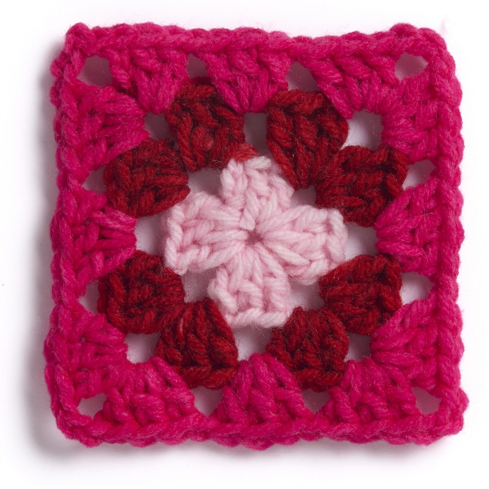 Red Heart® All In One Granny Square Petite™ #4 Worsted (Medium) Acrylic Yarn, Groovin 8.8oz/250g 440 Yards (3 Pack)