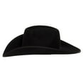thumbnail image 3 of Resistol Mens  4X Holt B 4-1/4in Bound Edge  Felt Hat 7 3/8 Black, 3 of 4