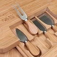 thumbnail image 2 of Cavepop KCP-BBCSBD-NT Bamboo Charcuterie Cheese Board with Cultery Set, 2 of 2