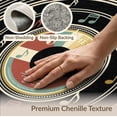 thumbnail image 6 of ODIKA Disc Album Record Shaped Concentric Rings Musical Motifs Music for Master Suite, California King, Under Bed, Foldable Easy Care, 6 of 7