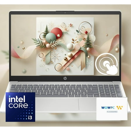 HP New Pavilion 15.6" Business & Student Laptop Computer, Touch-Screen, 32GB RAM, 1TB SSD, 6-Cores Intel Core i3-1215U Processor, USB-C, HDMI, Long Battery Life, AI Noise Removal, Win 11, WOWPC