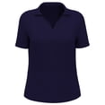 thumbnail image 3 of Callaway Apparel CGW780 Ladies Micro Texture Polo-Peacoat-L, 3 of 6