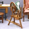 thumbnail image 3 of Funie Roue Tournante Miniature Rétro Réaliste en Bois Échelle 1/12 Modèle de Roue Tournante Marron pour Maison de Poupée, 3 of 8