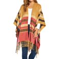 thumbnail image 2 of Woolrich Women's One Size Blanket Wrap Shawl Cape Poncho Pink Purple Gray, 2 of 2