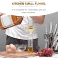 thumbnail image 4 of 3 Pcs Stainless Steel Funnel Metal Home Use Kitchen Filling Nested Funnels with Handle Filing Bottle Beer, 4 of 6