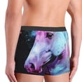 thumbnail image 4 of Bingfone Rainbow Spotted White Horse Men's Underwear - Casual Stretch Boxer Briefs-X-Large, 4 of 7