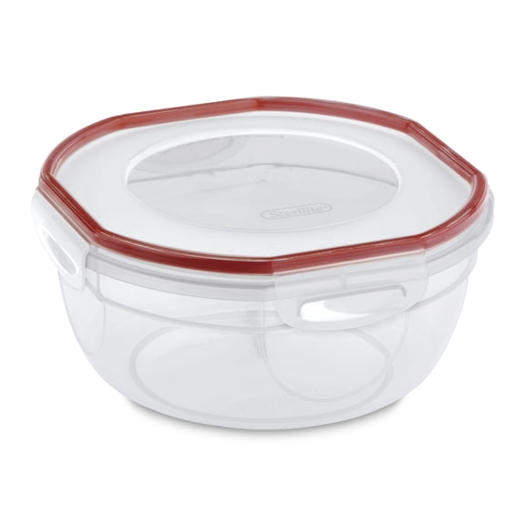 Sterilite Ultra•Seal™ 2.5 Qt. Bowl, Latching Food Storage Container, Air and Water-Tight, BPA-Free, Clear