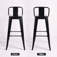 thumbnail image 4 of Modern Dining chairs, Black Dining Room Chairs, Industrial Bar Stools for Kitchen Dining Room., 4 of 6