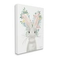 thumbnail image 3 of Stupell Floral Bunny Rabbit Blossoms Animals & Insects Painting Gallery Wrapped Canvas Print Wall Art, 3 of 5