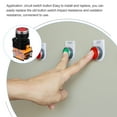 thumbnail image 3 of Miangastore 3 Pcs Plastic Momentary Push Button Switch Pushbutton Switches (Self Locking), 3 of 9