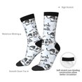thumbnail image 6 of Honeii Cow With Fresh Milk Print Adult Socks,Crew Socks,Casual Calf Socks,Daily Wear Socks for Men & Women, Perfect for Sports, Casual and Everyday Use, 6 of 6