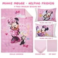 Disney Minnie Mouse 4 Piece Bedding Sets, Toddler Bed with Comforter