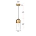 thumbnail image 3 of Lámpara Colgante Elegant Lighting Ashwell Negra Transparente 32 cm, 3 of 9