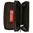 thumbnail image 2 of Ladies Checkbook Organizer Genuine Leather Zip Around Clutch Wallet 4575 CF, 2 of 7
