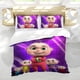 thumbnail image 5 of Bebés del Zoológico Conjunto de sábanas temático, trío de piezas, cómodo y amigable con la piel, diseño único, regalo de decoración para el hogar para familiares, amigos y fans, 90 cm * 190 cm, 5 of 6
