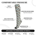 thumbnail image 3 of Lsque Transport Train Pattern Sport Compression Socks for Men & Women 15-20 mmHg Knee High Nurse Pregnant Running Medical and Travel Athletic, 3 of 6