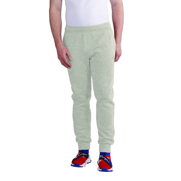 Champion Mesh Sports, Men's Vintage Varsity, Comfortable Athletic Shorts, Signature Block Script 7" Inseam, Bleached Stone Cream Heather-551873, Small