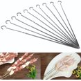 thumbnail image 3 of Pinchos de Acero Inoxidable, Espadas para Asar Carne, Juego de 10, Brocheta Colgante Reutilizable De 15.7", Pinchos de Barbacoa para Bbq, Parilla, Camarones, Bistec Y Más, Picnic, Reunión Familiar, 3 of 8